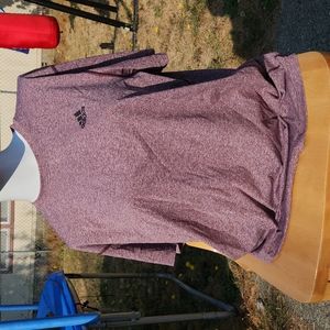 Adidas men's short sleeve shirt Color burgundy Size XL